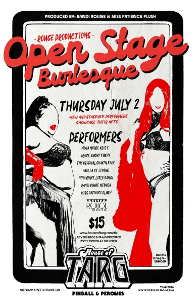 Rouge Productions Presents: Open Stage Burlesque