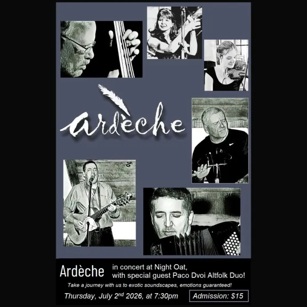 Ardèche with Paco Dvoi Altfolk Duo at Night Oat